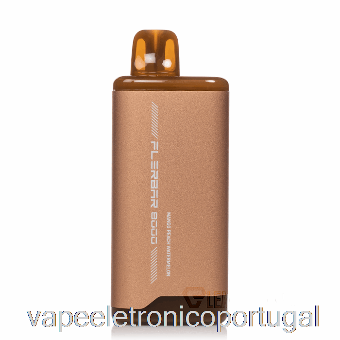 Vape Eletrônico Flerbar 8000 Descartável Manga Pêssego Melancia